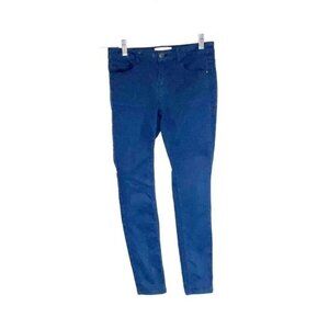 Fat Face Navy Cotton Stretch Jeggings Mid Rise Skinny Womens Sz 4